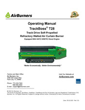 AirBurners TrackBoss T28 Operating Manual