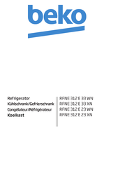 Beko RFNE 312 E 33 WN Manual