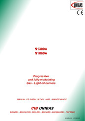 Unigas N1300A Manual Of Installation - Use - Maintenance