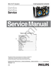 Philips FWP3200D/05 Service Manual