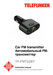 Telefunken TF-FMT22BT Instruction Manual