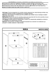 Black Red White NIKA NKD1S-30/82 Assembly Manual