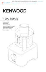 Kenwood Multipro Compact FDM304SS Instructions Manual