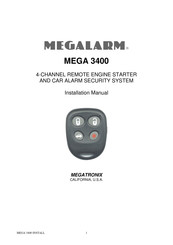 MEGATRONIX MEGALARM MEGA 3400 Installation Manual