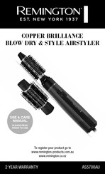 Remington COPPER BRILLIANCE BLOW DRY & STYLE AIRSTYLER Manual