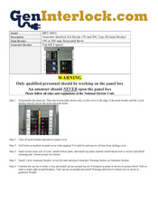 Geninterlock BRY-200A Manual