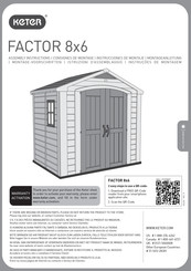 Keter FACTOR 8x6 Assembly Instructions Manual