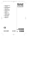 Einhell Royal LS 2500E Operating Instructions Manual
