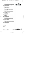 Neptun TSE 600 i Operating Instructions Manual