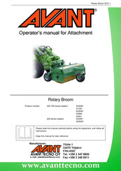 Avant 200 Series Operator's Manual For Attachment