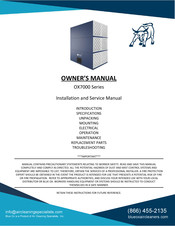 Blue Ox OX7000 Series Owner's Manual