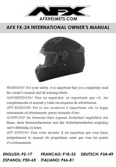 AFX FX-24 INTERNATIONAL Owner's Manual
