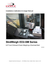 IVDT SkidWeigh ED2-SM Series Installation, Calibration & Operation Manual