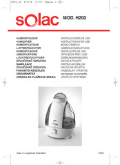 SOLAC H200 Instructions For Use Manual