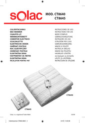SOLAC CT8645 Instructions For Use Manual