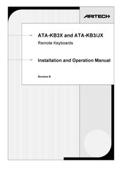 Aritech ATA-KB3X Installation And Operation Manual