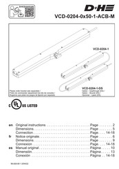 D+H VCD-0204-1 Original Instructions Manual