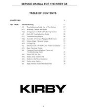 Kirby G5 Service Manual