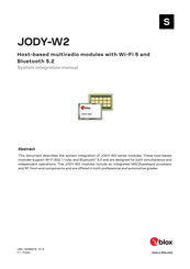 U-Blox JODY-W2 System Integration Manual