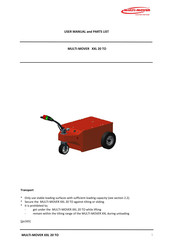 Multi-Mover XXL 20 TO User Manual
