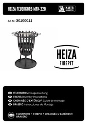 Mayer Barbecue HEIZA MFK-220 Assembly Instructions Manual