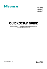 Hisense 50A7500F Quick Setup Manual