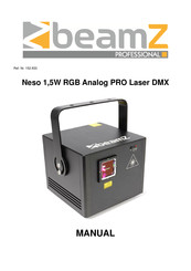 Beamz Neso 1,5W RGB Analog PRO Laser DMX Manual