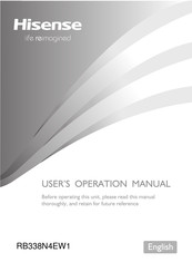 Hisense RB338N4EW1 User's Operation Manual