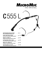 MicroMic C 555 L User Instructions
