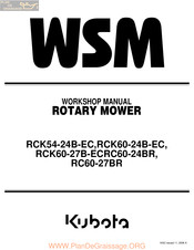 Kubota wsm RCK60-27B-ECRC60-24BR Workshop Manual