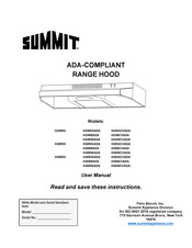 Summit H30BCVADA User Manual