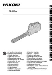 HIKOKI RB36DAW4Z Handling Instructions Manual