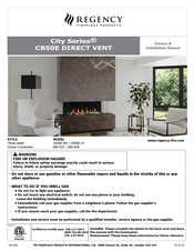 Regency City CB50E-NG Owners & Installation Manual