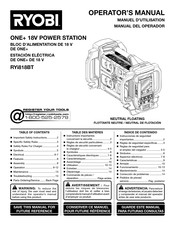 Ryobi ONE+ RYi818BT Operator's Manual