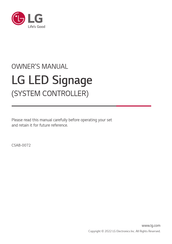 LG CSAB-0072 Owner's Manual