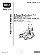 Toro Z593-D Z Master 74265TE Operator's Manual