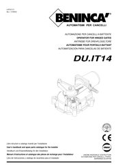 Beninca DU.IT14 User Handbook Manual