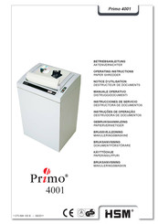 HSM Primo 4001 Operating Instructions Manual