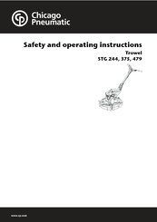 Chicago Pneumatic STG 244 Safety And Operating Instructions Manual