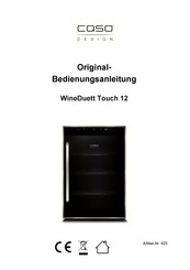 CASO DESIGN WineDuett Touch 12 Original Operating Manual