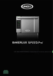 Unox BAKERLUX SPEED.Pro XASW-03HS-SDDS Manual