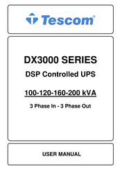 Tescom DX3100 User Manual