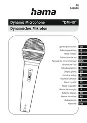 Hama DM-40 Operating Instructions Manual