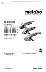 Metabo WPB 13-150 Quick DS Operating Instructions Manual