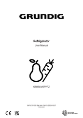 Grundig GSBSLM5FVPZ User Manual