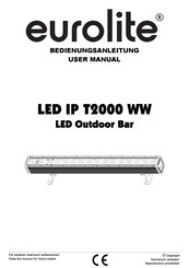 EuroLite LED IP T2000 WW User Manual