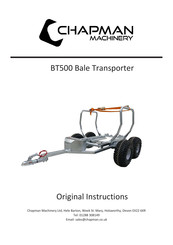 Chapman Machinery BT500 Original Instructions Manual