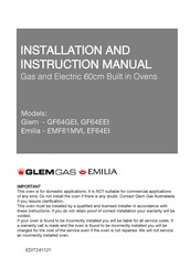 Glem GF64EEI Installation And Instruction Manual