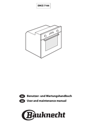 Bauknecht EMCE 7166 User And Maintenance Manual