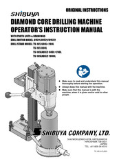 Shibuya H1522 Operator's Instruction Manual